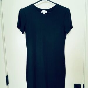 HBC Little black ribbed dress